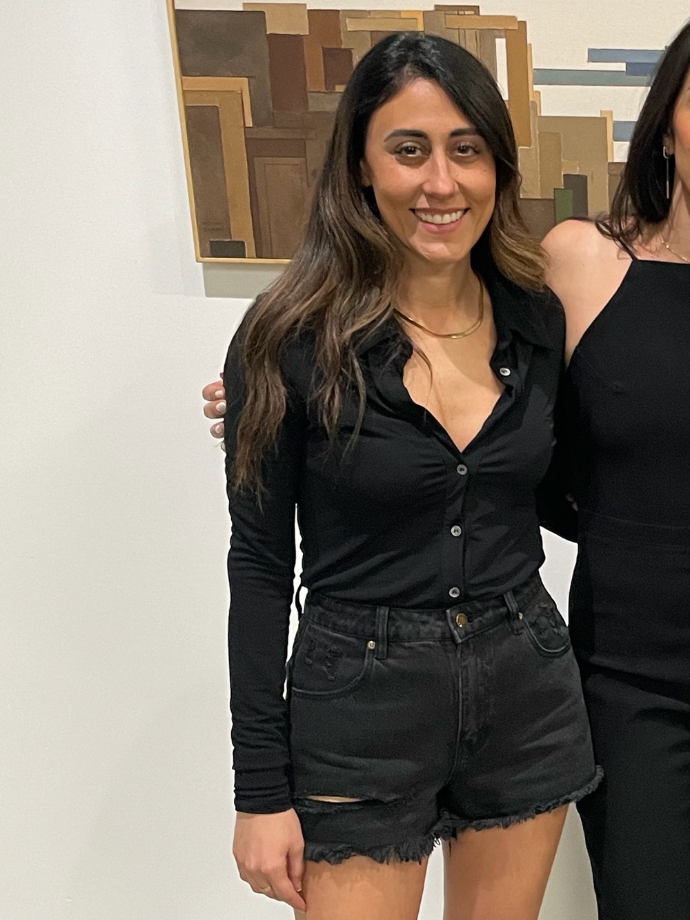 Weekend Stories Lola Blouse in Black - Picture 3 of 4
